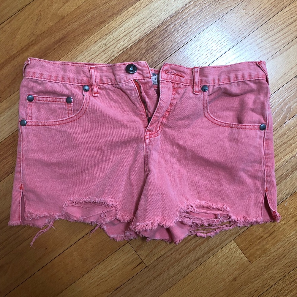 Free People denim shorts